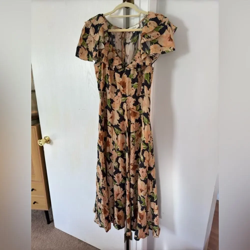 THE GREAT. The Parish Dress in Victorian Rose - Picture 6 of 10